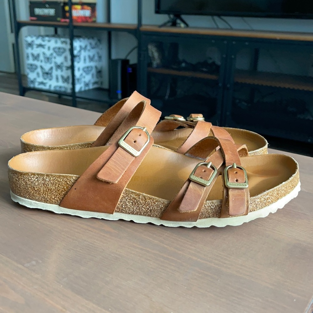 Birkenstock Franca Cognac in size 40 Regular